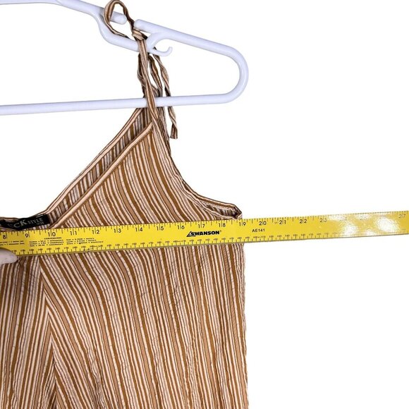 CCK Style Womens M Drop Crotch Wide Leg Harem Style Romper Sleeveless Adj Strap - Picture 10 of 14